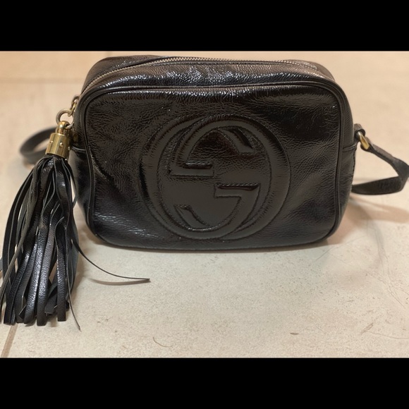 Gucci Soho Disco Black Patent Leather Cross Body - Picture 2 of 7